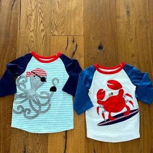 Mudpie ocean creatures boys shirts bundle